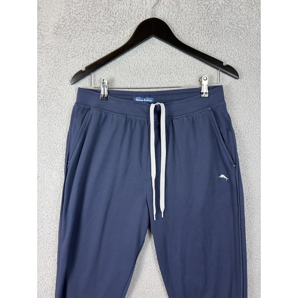Tommy Bahama Jogger Pants Mens Medium Blue Stretch Elastic Waist Lounge Mens